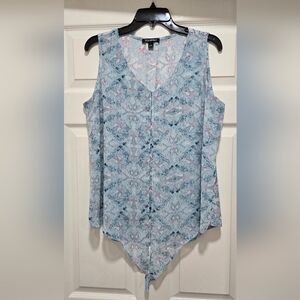 Roz & Ali Sleeveless Blouse, Top, Shirt~ Vacation, Summer, Cruise~ Sz Large L